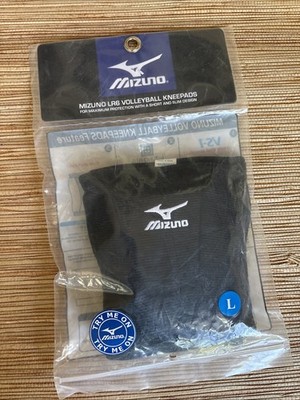 NEW Mizuno LR6 Volleyball Kneepads Black Large 6'' Sleeve Low Rise Pair VS-1 Pad