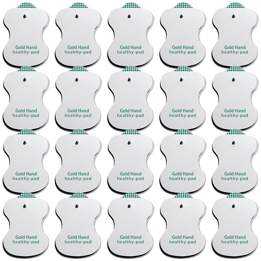 Electrodes 20 pcs d'électrodes pour les appareils de stimulation musculaire TENS EMS à fil 2mm