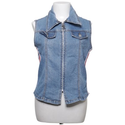 Let me Try, Jeansweste, Größe: M, Blau/Weiß/Rot, Streifen, Denim, Damen #DV3