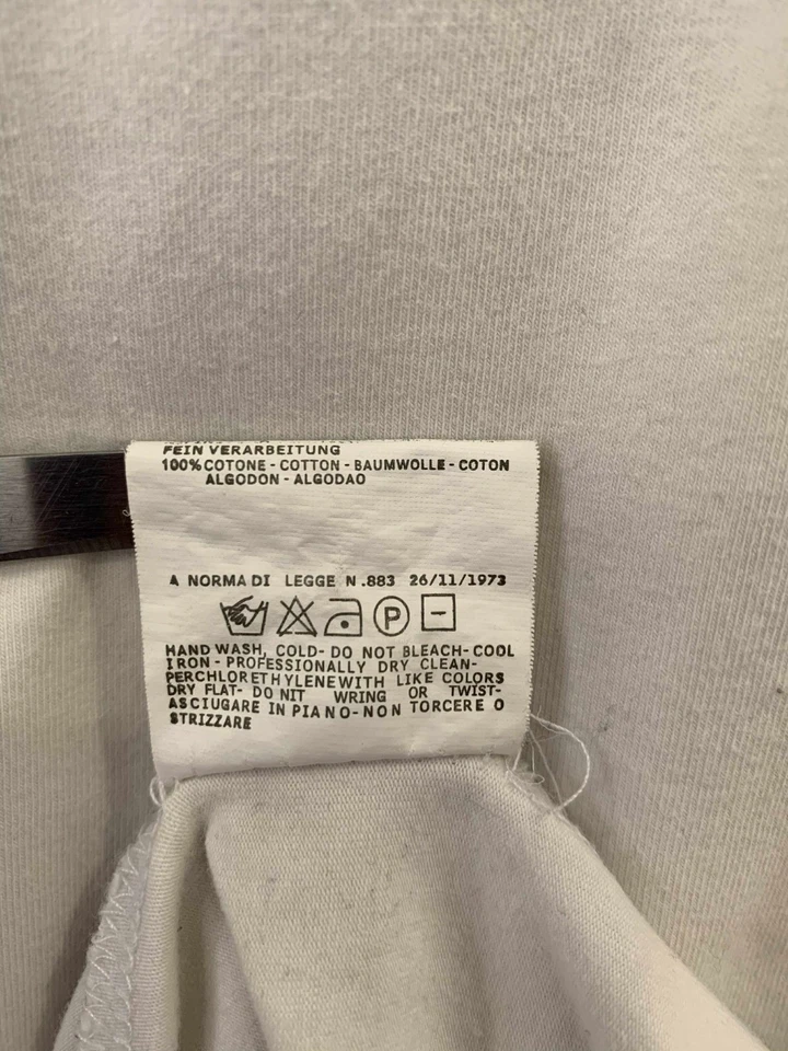 Camiseta Roberto Cavalli Hecha en Italia Gráfica Blanca Negra Dorada XL Rara #15 Foto 4 de 4