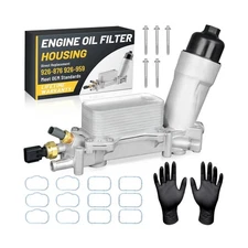 Engine Oil Filter Housing, Aluminum, Fit For Chrysler 200 300, Dodge, 3.6L