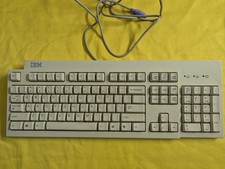 IBM KB-9910 Wired PS/2 Keyboard Beige 37L2514 TC