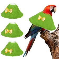 Bird Collars Bird Cone Collar Protective Cones Green, S, 3 Pcs