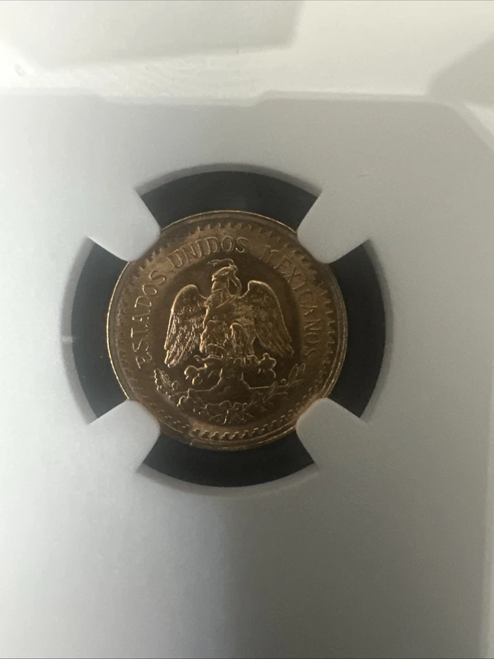 México 1945 oro 2 1/2 pesos, 2,5 o dos y medio, NGC MS67 Foto 4 de 4