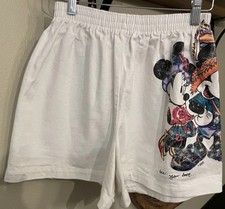 Vintage Disney Unlimited Jerry Leigh Women's White Shorts Mickey  Minnie, Med