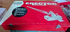 NICE COMPLETE  10051 A.C. GILBERT ERECTOR SET FEATURED HOIST