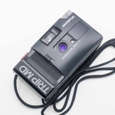 Olympus Trip MD Filmkamera - 35mm f/4 Objektiv - getestet, FWO & super Zustand