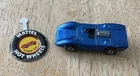 EX Vintage 1969 Mattel Ferrari 312P Hot Wheels Redline Toy Car + Button Badge