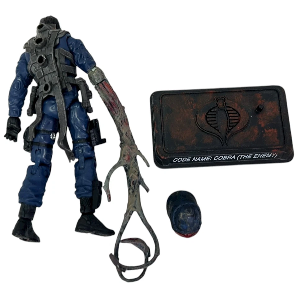 Figura de acción personalizada GI Joe Zombie Cobra The Enemy 3,75" con accesorios Hasbro Foto 4 de 4