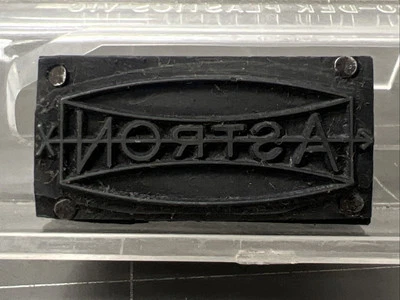 ORIGINAL VINTAGE LETTERPRESS PRINTING INK BLOCK Junk Journal Scrap Advert Craft - image 1 of 3