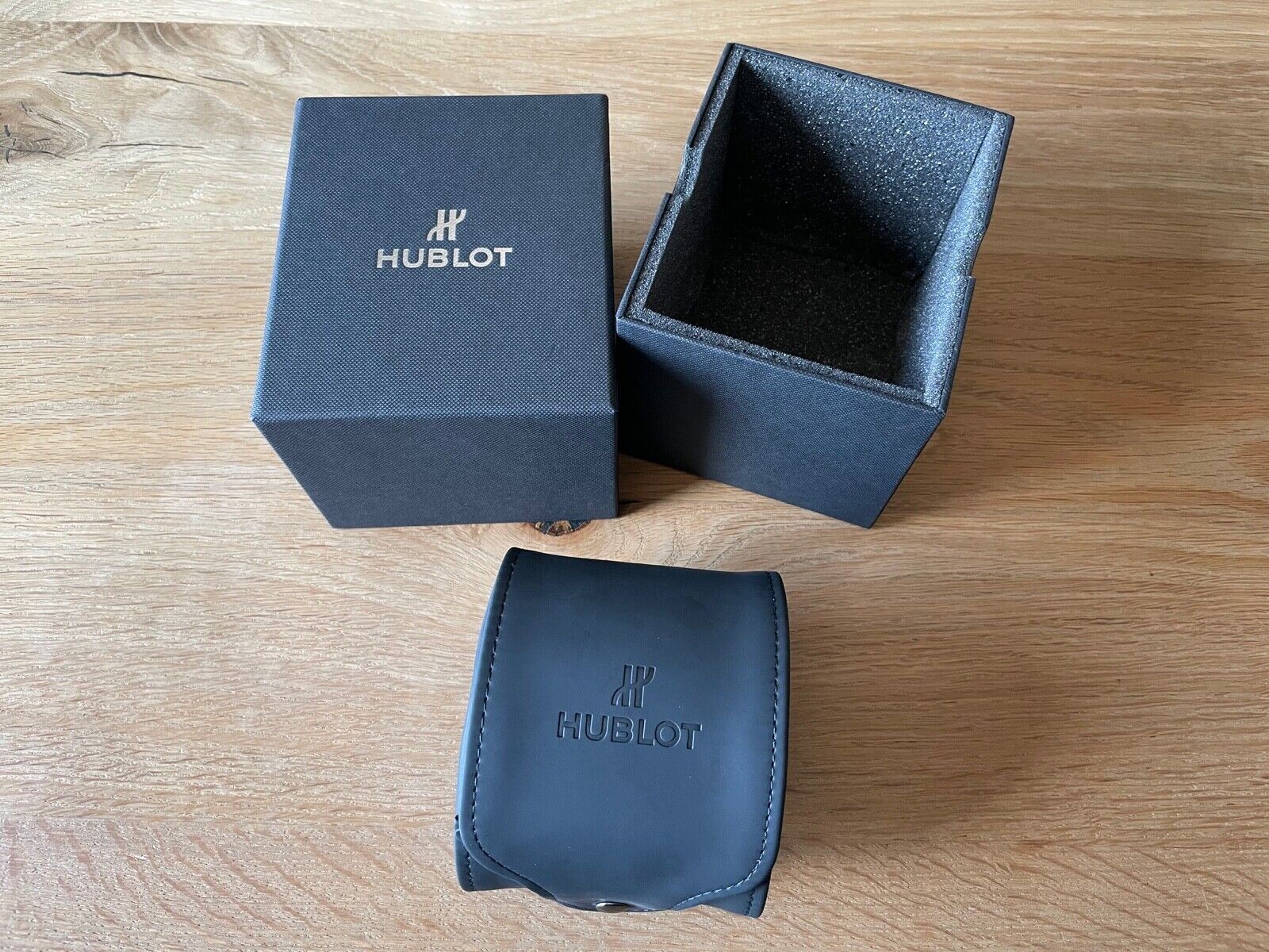 Travel Case Hublot Watch Travel Case - Black Leather - Watch Collectors - New