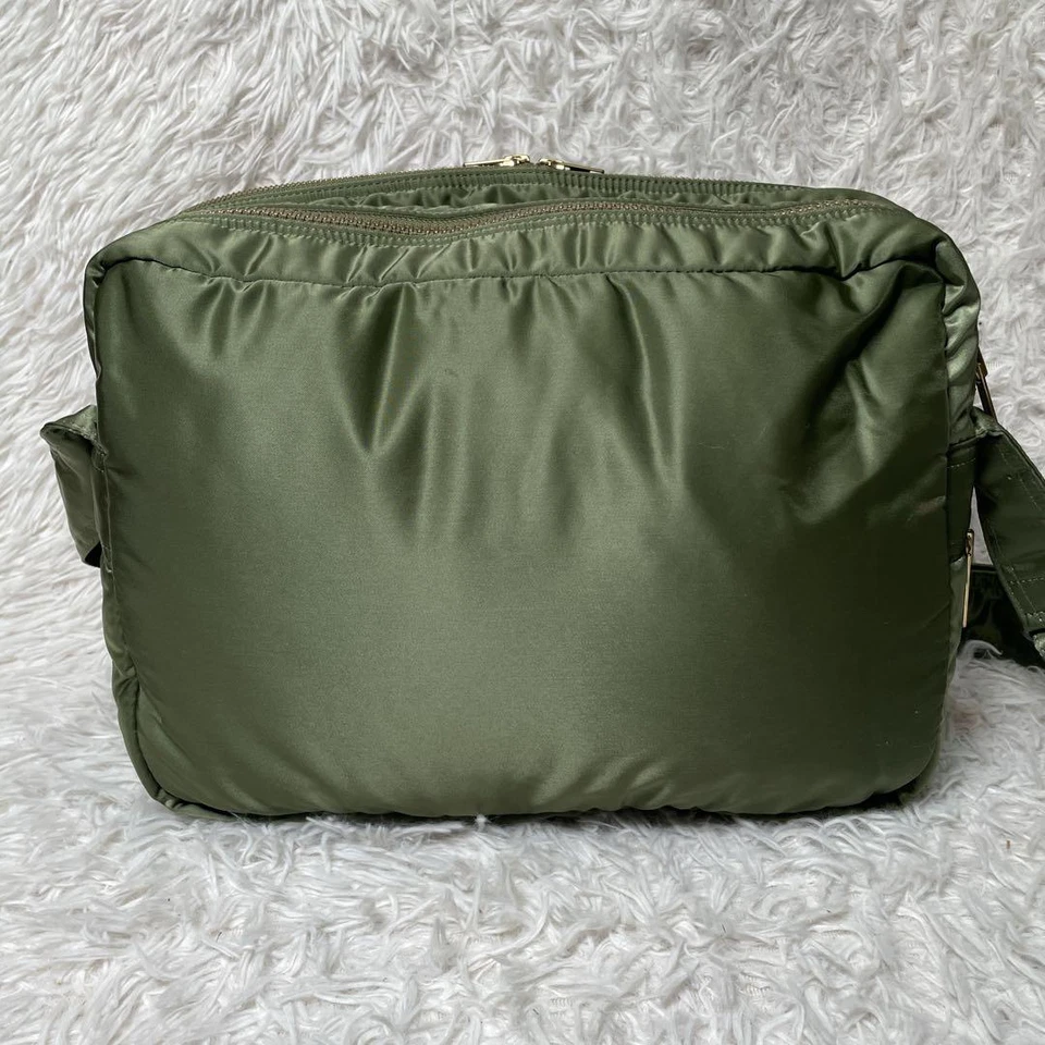 Bolso de Hombro PORTER Tanker Verde Salvia XL Nylon 2 Capas Grande Yoshida Japón Usado Foto 2 de 4