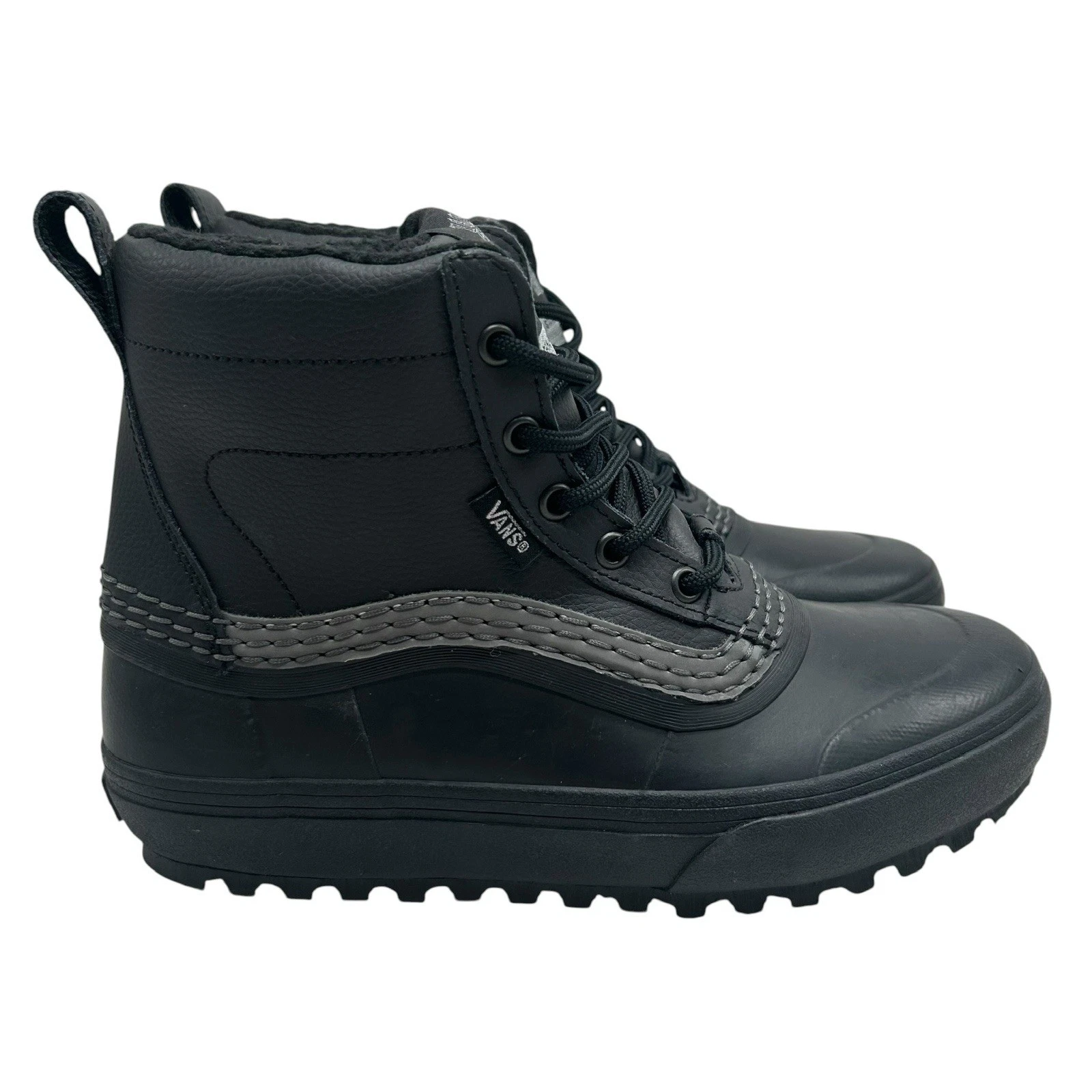 Vans Standard Mid MTE Men's Size 7 Women's 8 Snow Boots Black Waterproof Winter