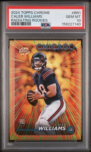 2024 Topps Chrome - Radiating Rookies Caleb Williams #RR-1 (RC) PSA 10