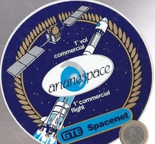 Space. ARIANESPACE. GTE Spacenet . 1st Commercial Flight