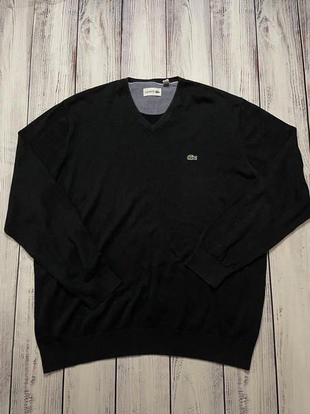 Men Lacoste Sweater Black 42 / XL / 50 #9ZUD