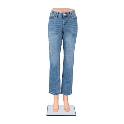 Female Plastic Mannequin Leg Form 43'' H Base Flesh Tone Legs Pants Shorts Skirts