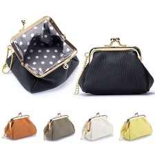 Women Ladies Small Change Wallet Vintage Kiss Lock Coin Purse Coin Pouch Holder