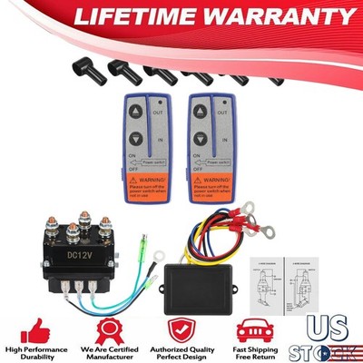 12V 500A Winch Solenoid Relay Contactor 15000LB Max For Warn ATV UTV