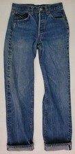 Vtg 70s 80s Levi's 501 Button Fly Redline Selvedge Dark Denim Jeans Actual 25x29