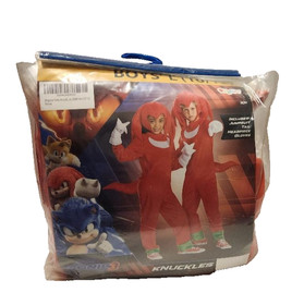 Knuckles Disguise Sonic The Hedgehog Boys Size Large L (10/12) Halloween Costume