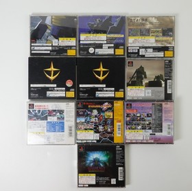 Lot of 10 Mobile Suit Gundam PlayStation & Sega Saturn Japan Import US Seller
