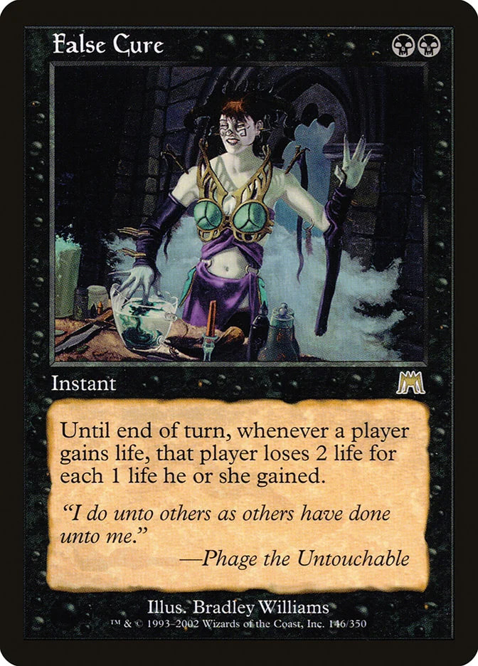 False Cure [Onslaught] Heavily Played