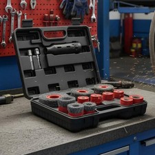 15 Pieces Tire Bolt Cleaning Wire Brush Wear-Resistant Lug Bolt Cleaner Kit