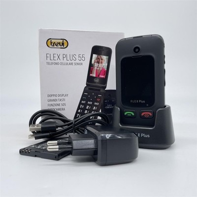 Trevi FLEX PLUS 55 Klapphandy für ältere Menschen mit großen Tasten, großem 2,4-