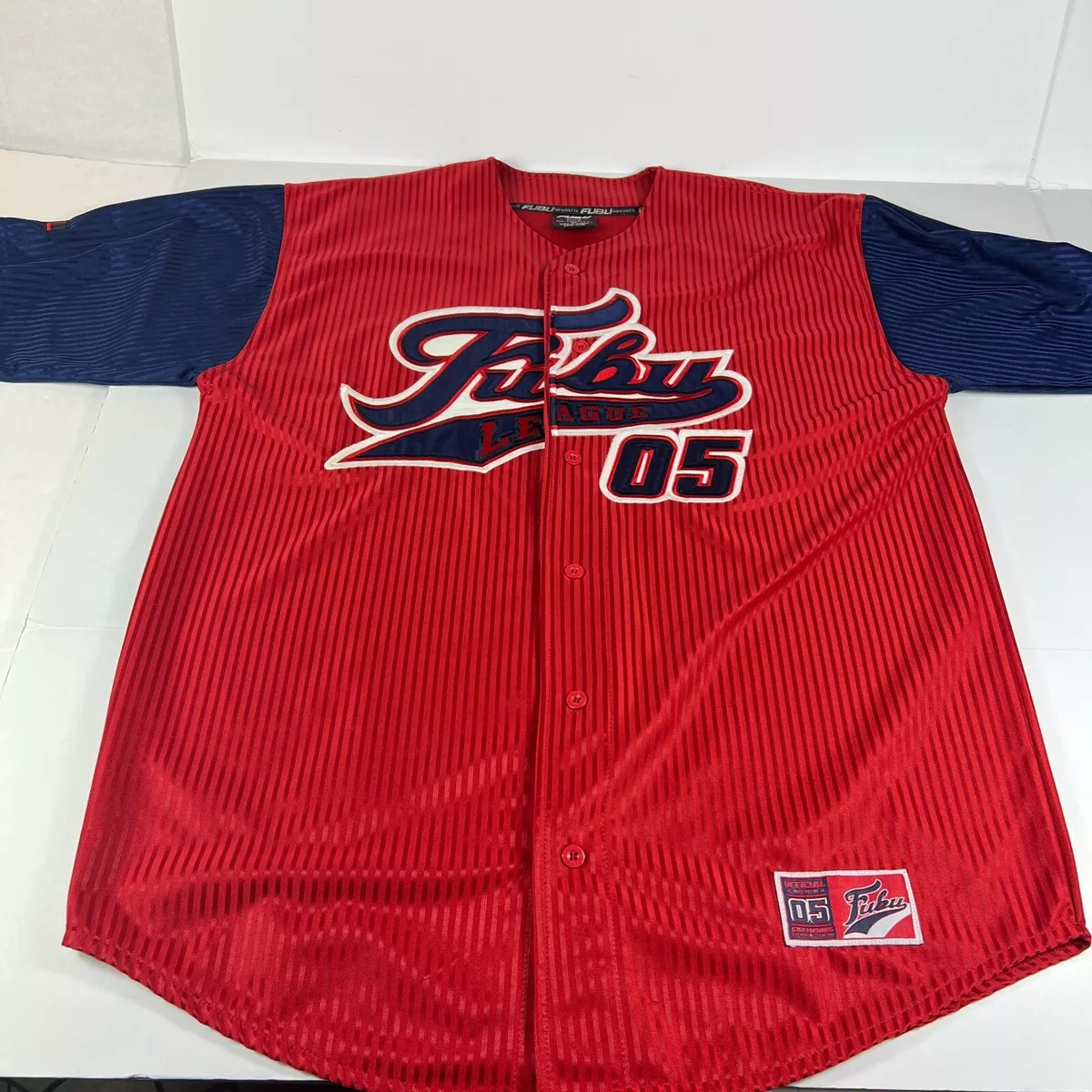 Red fubu sale jersey