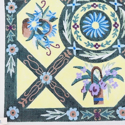 Reflections Floral Tapestry 531 Vintage Handpainted Needlepoint Canvas 14Ct - Picture 12 of 12