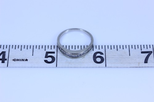 Beautiful 14K White Gold Invisible Set 0.5ctw SI2/I Diamond Band Size 6.5- 13617 - Picture 8 of 8