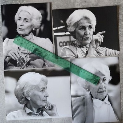 4x Foto Politikerin HILDEGARD HAMM BRÜCHER - Pressefoto Vintage  1980/90er - FDP