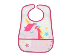 Plastic Unicorn Baby Bib