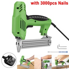 Nail Gun Staple Electric Heavy Duty Stapler Nailer Carpentry with 3000 pcs Nails