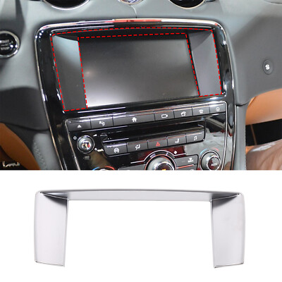 Chrome Center Console Navigation Trim frame Cover für Jaguar XJ 2010-16