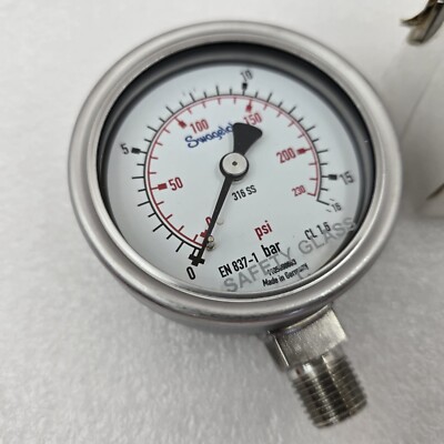 Swagelok PGI-63B-BG16-LAOX Safety Industrial Pressure Gauge