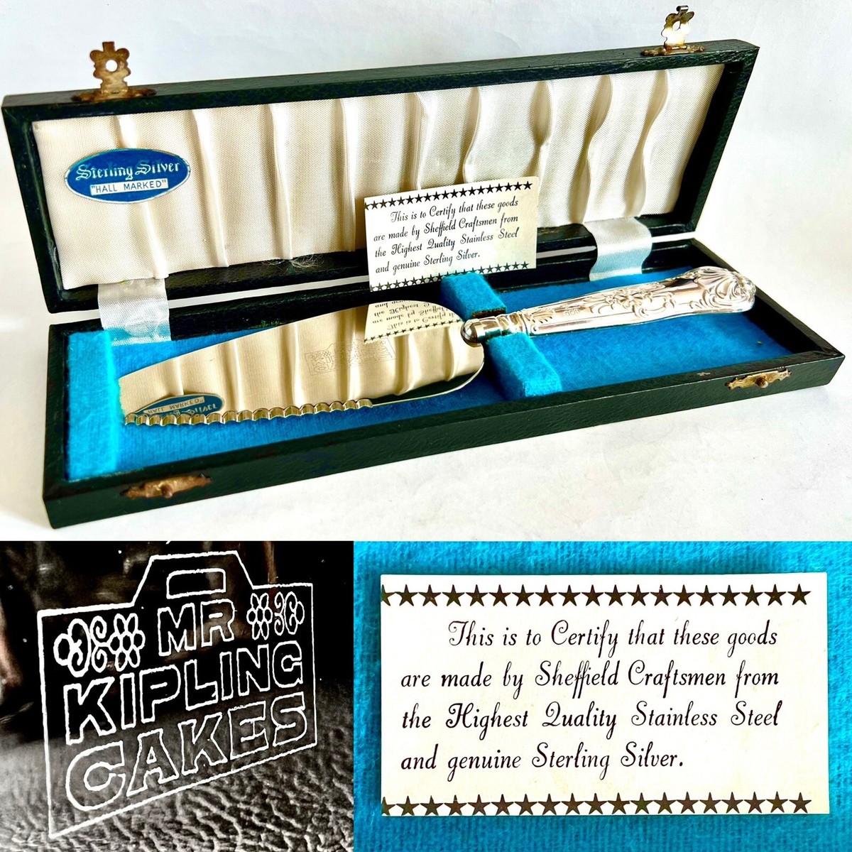 SHEFFIELD ENGLAND純銀製ハンドル　ケーキスライサー＆パイサーバー SHEFFIELD ENGLAND純銀製ハンドル ケーキスライサー＆パイサーバー