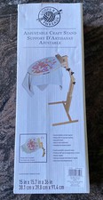 Adjustable craft stand by loops and thread 15"x15.7"x36" Hoop not included New