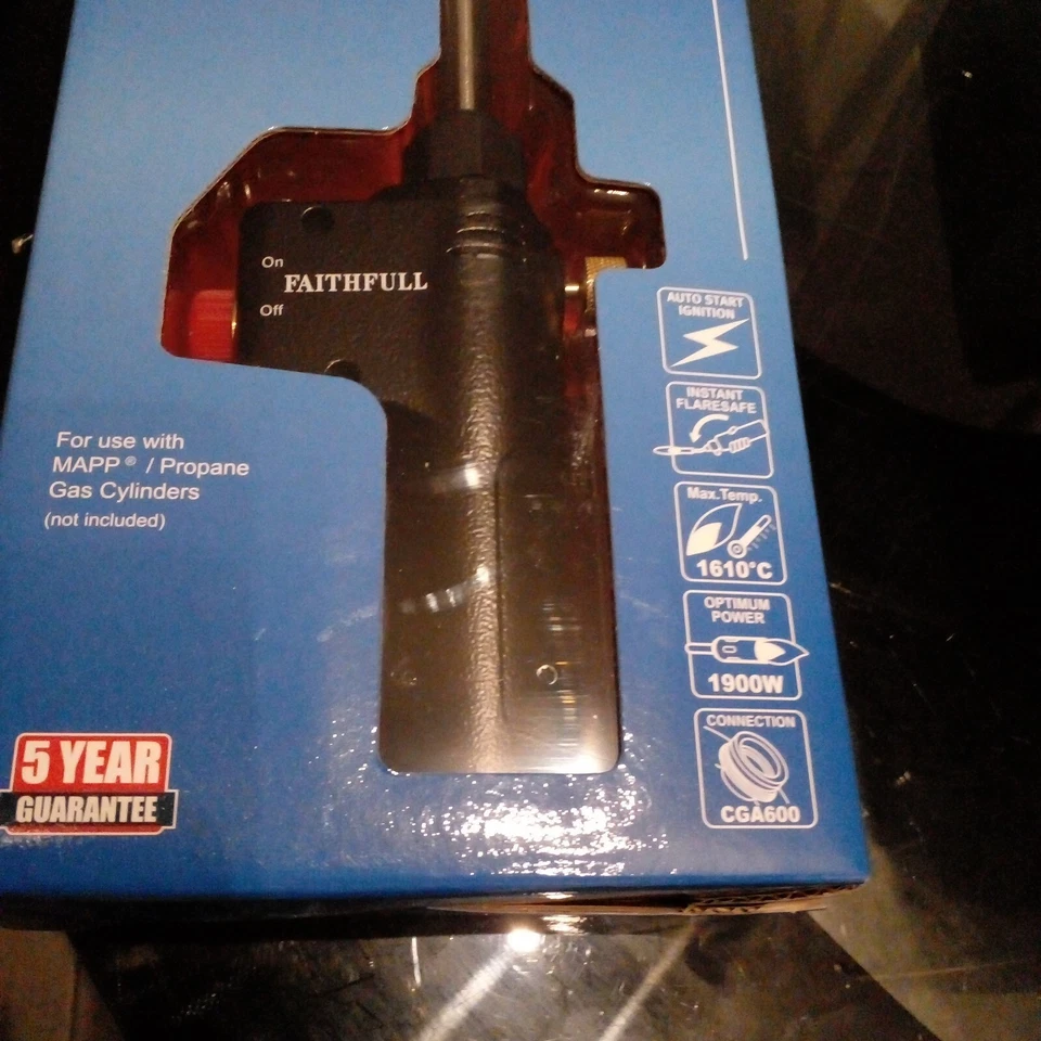 Quick Pro Power Torch By Faithful Auto Start Brand New In Box - Image 4 of 4