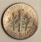 1964 D  Roosevelt  Dime UNC/AU Toning Rainbow 1576