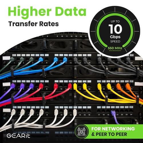 3ft Cat 6 Ethernet Cable 16-Pack, Reliable 10Gbps RJ45, Snagless Design - Afbeelding 8 van 10