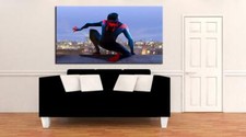 Image of Spider man Into the Spider verse CANVAS PRINT Giclee Wall Art Marvel CA1173
