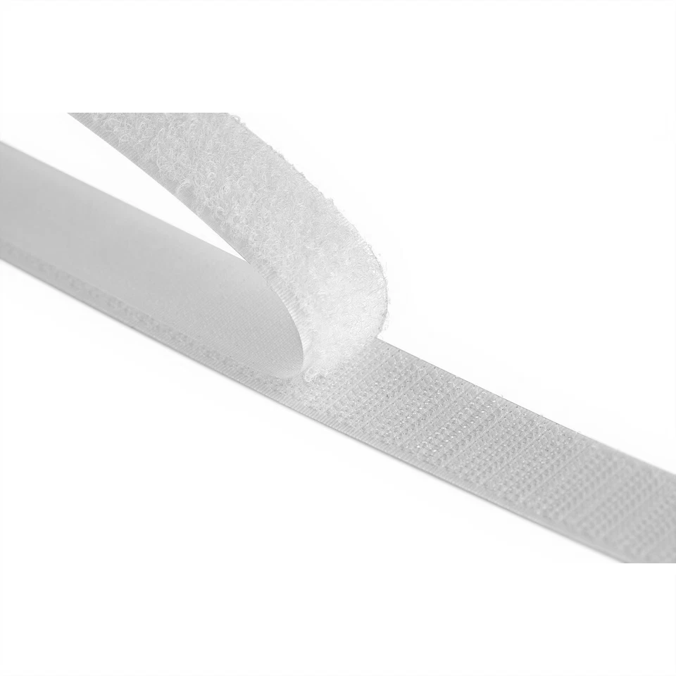 VELCRO® Klettband Selbstklebend Haken & Flausch 20mm x1m Weiß - Bild 2 von 2