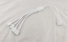 1x 4 Pin 1 To 4 Female Flexible LED Connector Cable Splitter RGB 3528 5050 Strip