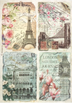 Rice Paper - Rice Paper for Decoupage, Scrapbook Sheet, Craft Vintage ...