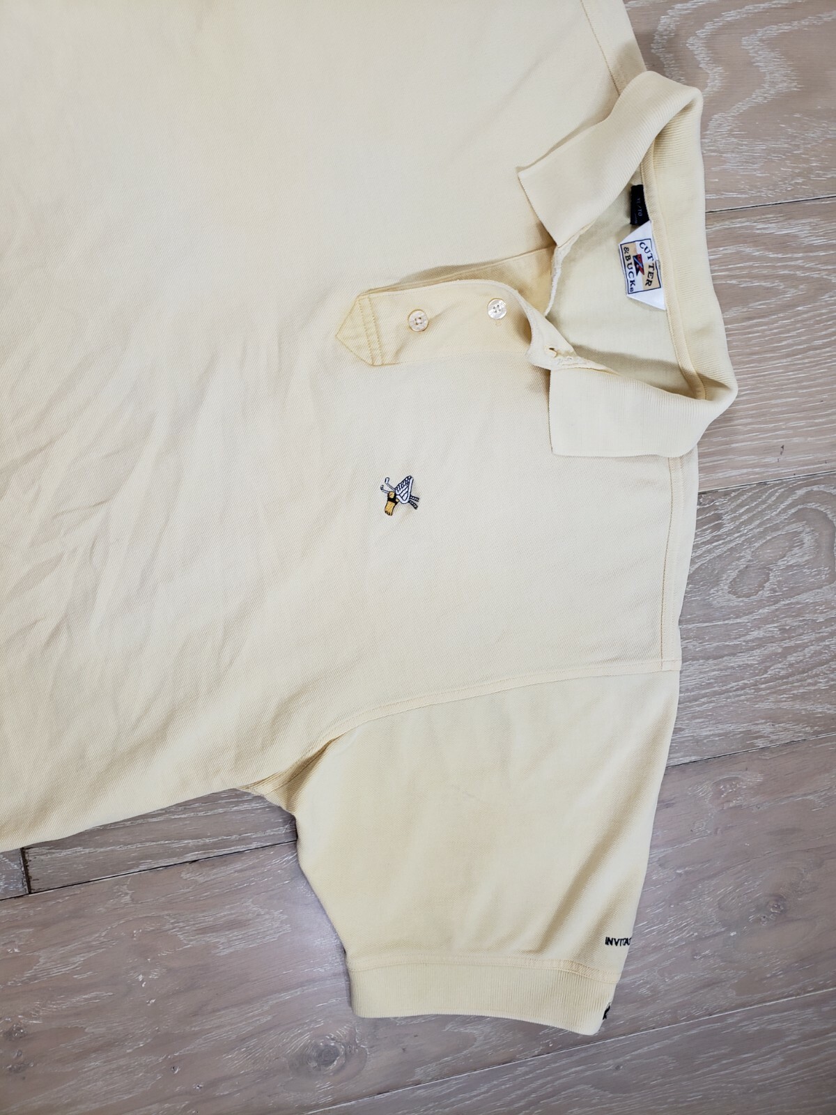 Winged Foot Golf Club Member Logo Polo Shirt XL Yello… Gem