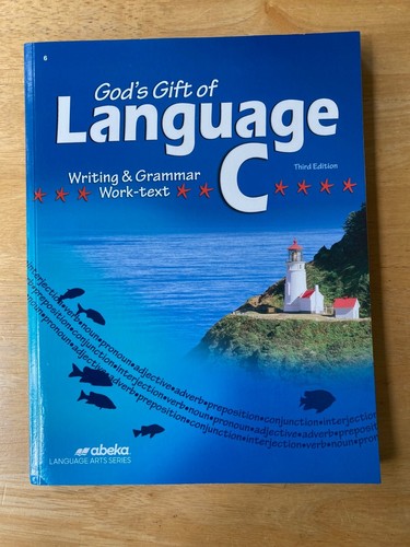 Abeka God's Gift of Language C Writing & Grammar Work text Book 6th Grade