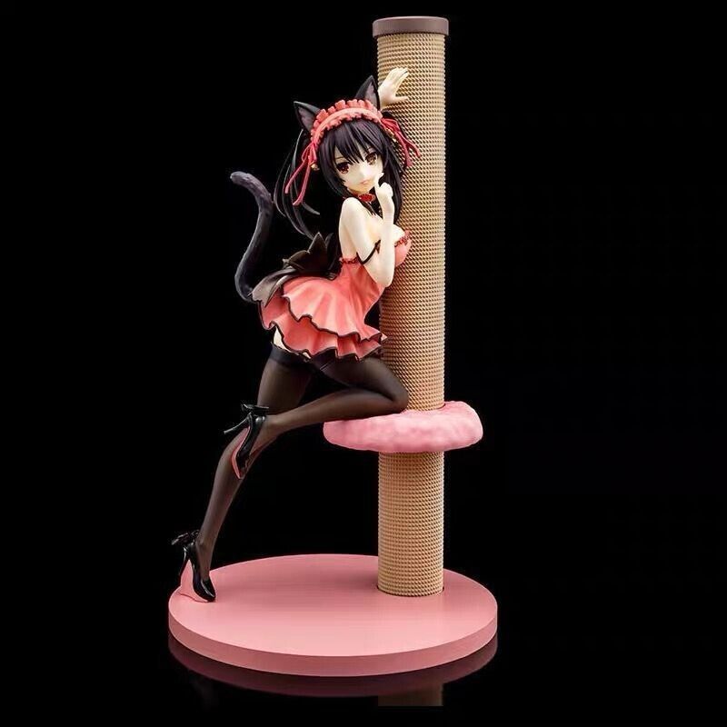 Anime DATE A LIVE Tokisaki Kurumi Lingerie cat ears PVC Action