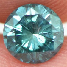Round Shape Diamond Fancy Blue Color 0.79 Carat Loose Enhanced SI1 Certified